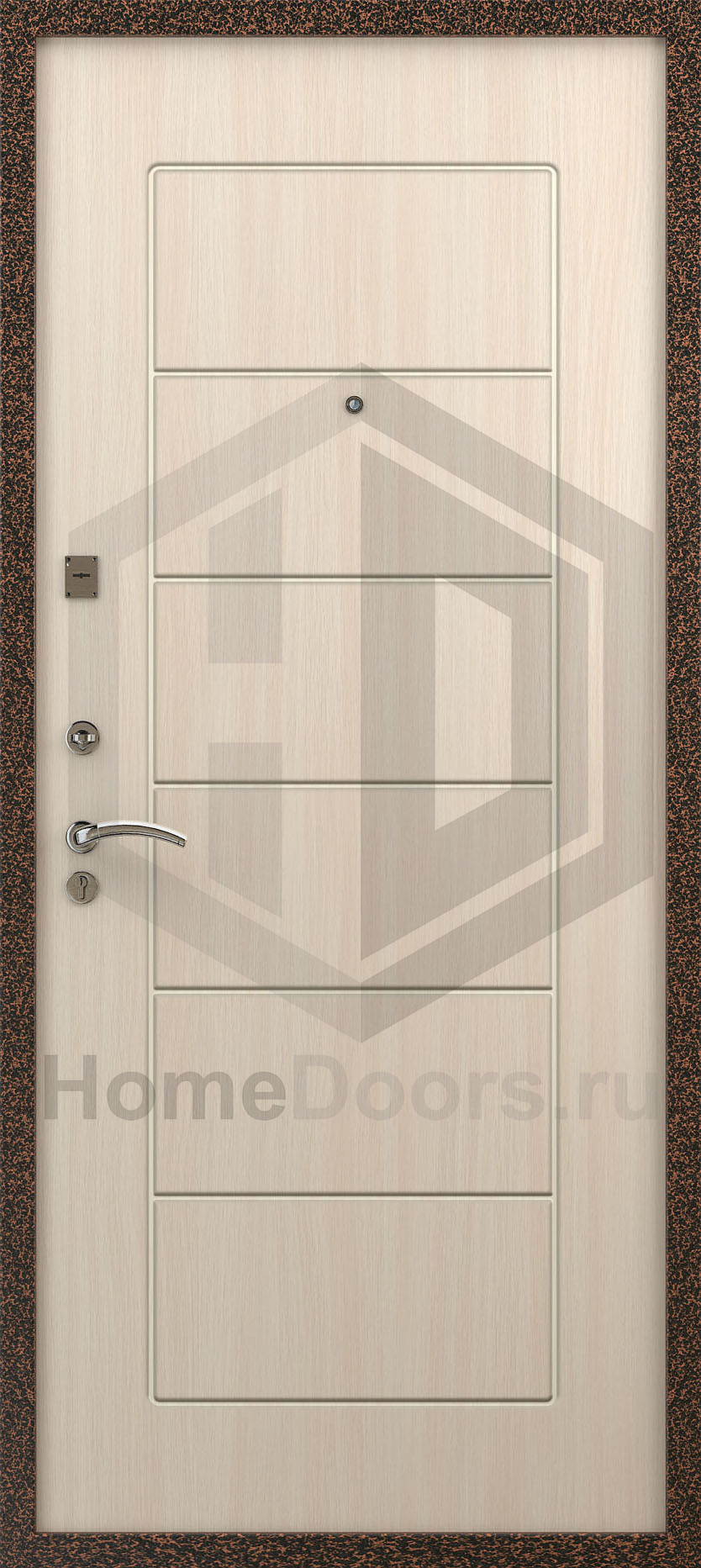 Входная дверь цвет белый дуб "Вероника" Норд фото