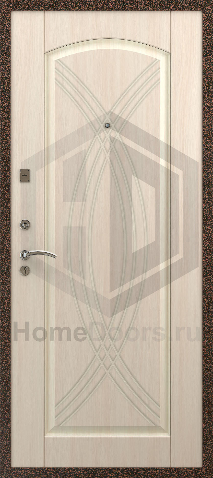Входная дверь цвет белый дуб МДФ "Суматра" Норд М фото