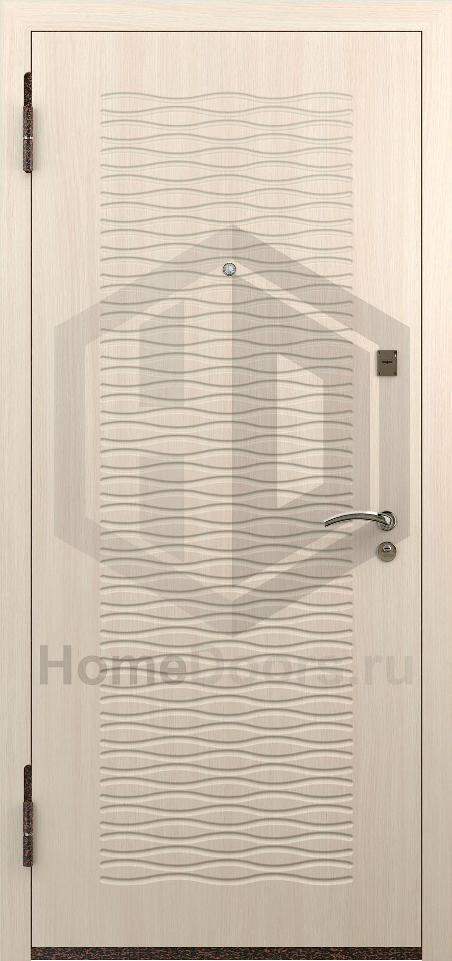 Входная утепленная дверь МДФ "Волна" Норд М фото