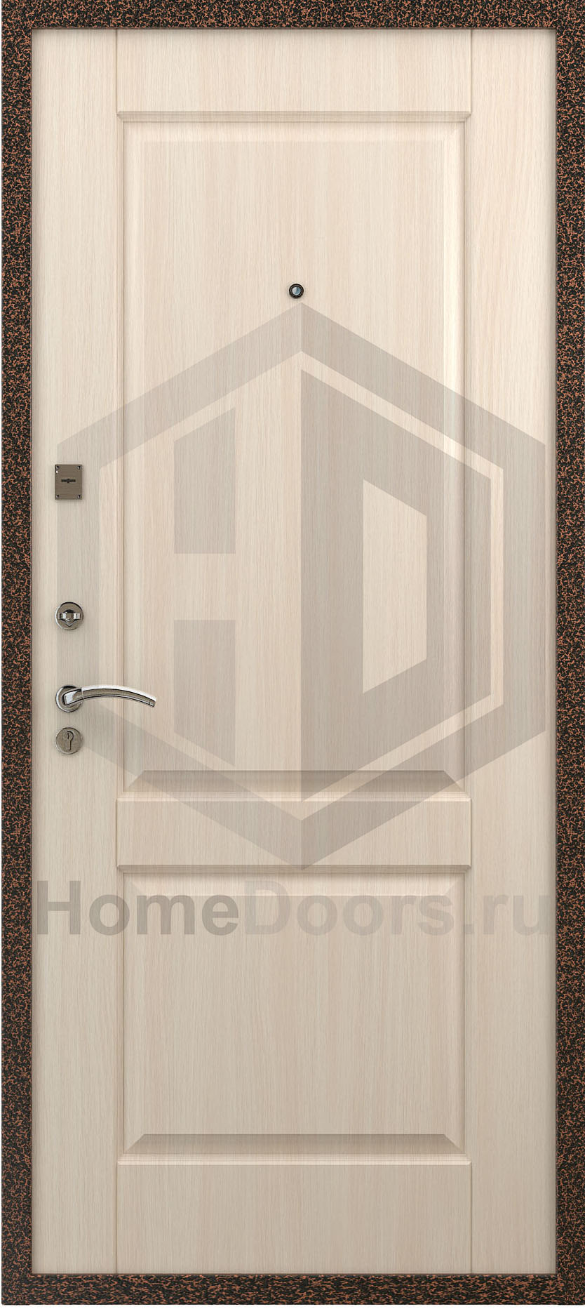 Входная дверь цвет белый дуб "Эльза" Норд фото