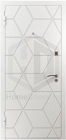 Белая входная дверь Призма RAL фото