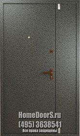 Двойная металлическая дверь в офис с 2х сторон фото