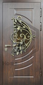 Дверь с ковкой №10 фото