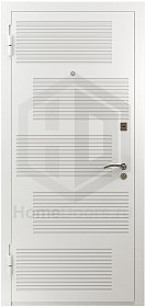 Белая входная дверь Нота RAL фото