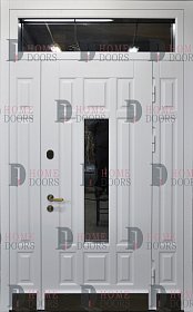 Уличная дверь со стеклом №4 фото