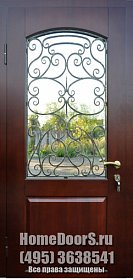 Уличная дверь со стеклом №7 фото