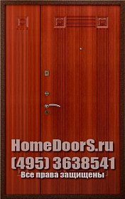 Двустворчатая металлическая дверь "Флорес ДВ" фото