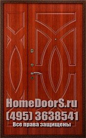 Двустворчатая металлическая дверь "Джема ДВ" фото