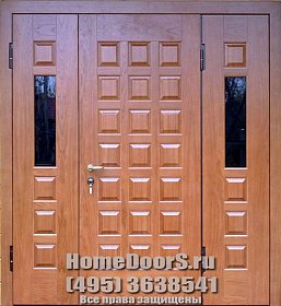 Уличная дверь со стеклом №20 фото