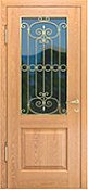 Металлические двери с ковкой