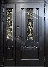 Входная дверь со стеклом № 25 фото