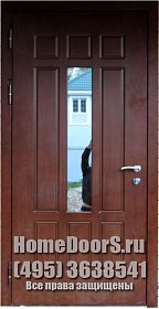 Уличная дверь со стеклом №2 фото