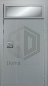 Подъездная дверь со стеклом и электромагнитным замком фото