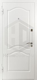 Белая входная дверь Крит RAL фото