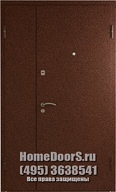 Двустворчатая металлическая дверь "Гера ДВ" фото