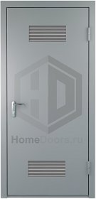 Противопожарная дверь в электрощитовую с вентиляцией фото