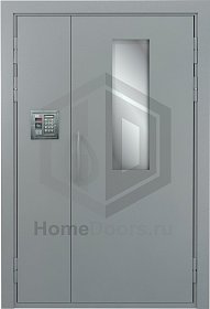 Подъездная дверь со стеклом и домофоном фото