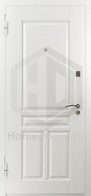 Белая входная дверь Рондо RAL фото